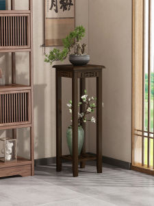 Indoor Balcony Bamboo Multi-layer Flower Pot Stand Traditional Chinese Style Floor-standing Plant Holder Artistic Furniture