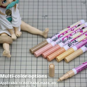 MSWZ MS025 S001-S007 Marker Skin Color Marker Pen Nylon for Gundam Gunpla DIY GK Action Figures Dolls Model Making Tool Water-based Touch-up Paint Pen