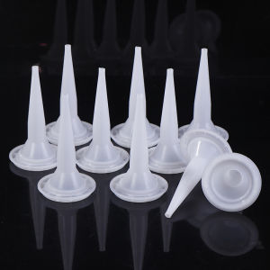 (Ce14)10pcs Caulking Nozzle Structural Glue Nozzle Plastic Universal Caulking Nozzle Tip Mouth Tools