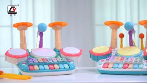 Bộ Nhạc Cụ Trống Kết Hợp Đàn Piano Kèm Mic Hát Đồ Chơi Thông Minh Sáng Tạo Đa Chức Năng Cho Bé-Tiệm Nhà sóc 2023