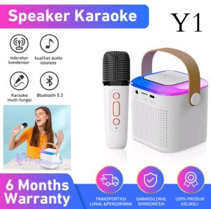 Speaker bluetooth mkc  Y1 Mic2/1set karaoke cute wireless lucu potrable