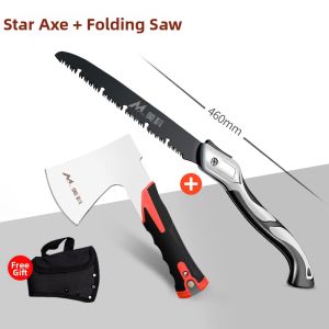 MYTEC | Firewood Cutting Axe Outdoor Woodworking Fire Axe Tool Manganese Steel