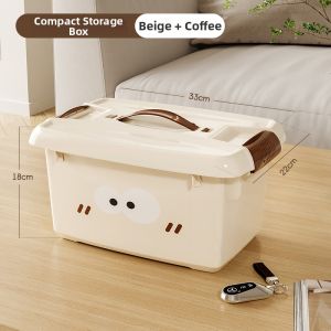 AMU·PIGGY | Multi-Purpose Storage Box for Books Clothes Toys and Miscellany Under-Bed Portable