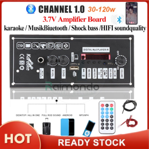 Raimondo 3.7V Amplifier Board Audio Bluetooth 5.0 MP3 Amplifier Board Power Support MP3 USB AV TF FM Remote Control Car Music Lossless Heavy Bass 5-8 Inci 30W Speaker Amplifier