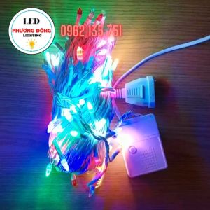 DÂY ĐÈN LED KIM CƯƠNG 17M - 120 BÓNG - DÂY TRẮNG TRANG TRÍ NOEL
