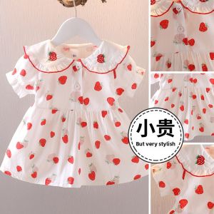 JIFANPAUL | New Summer Girl Floral Short Sleeve Princess Thin Dress