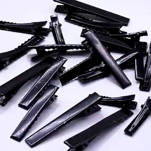 50PCS Black Duckbill Alligator Clips Metal Hair Clips Curl Section Crocodile Barrettes Clips DIY