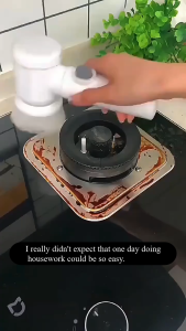 Electric Spinning Cleaning Brush with 5 Interchangeable Heads – Rechargeable Waterproof Multi-Surface Scrubber for Home & Kitchen