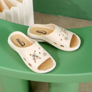 IELGY Xiaoxiangfeng thick-bottomed cool slippers womens summer...