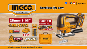 INGCO 20V CORDLESS JIGSAW | BRUSHLESS MOTOR | CJSLI13562 CJSLI1356