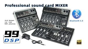 Profesional 8ch/6ch/4ch CS8/CS6/CS4 Pengadun Isyarat EQ Pengesan 16DSP Isyarat USB Penguat Bluetooth/MP3 original mixer