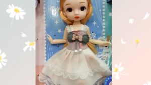 Bộ Đồ Chơi Búp Bê Baby Có Khớp Tay Chân Kèm Xe Vespa Đồ Chơi Bán Hàng Quầy Bánh Donut Vỉ Kem Và Bánh Bộ Đồ Chơi Thú Cưng Chó Mèo