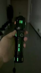 ESMARTER | Đèn Pin Laser LED Độ Sáng Cao Di Động Có Thể Thu Phóng Đèn Chiếu Sáng Tìm Kiếm Màn Hình Thông Minh Chống Nước Chiếu Xa Đèn Ngoài Trời Dùng Cho Cắm Trại Săn Bắn Câu Cá