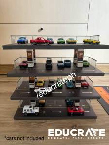 educratePH 4-layer diecast display case 1/64 scale parking