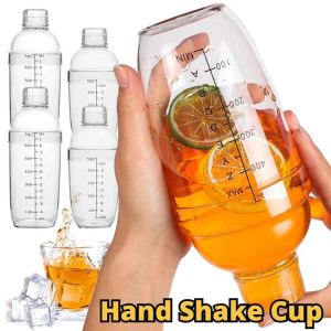 1pc 500ml/700ml Plastic Cocktail Shaker Bottles Fruit Juice Milk Tea Beverage Mixer Home Bar Utensils Wine Barware Drink Mixer
