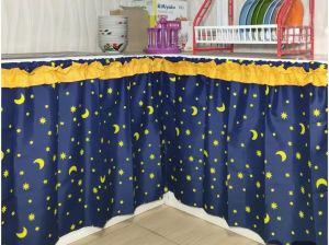 Made olshop 86-Gorden kolong dapur gorden kolong meja gorden cantik gorden murah