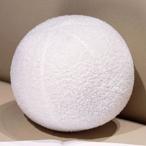 Nordic Style Round Ball Cushion Plush Velvet Seat Throw Pillow Room Sofa Bed Decor Soft Cushion Waist Back Home CarCushions