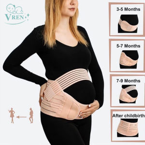 VREN อุปกรณ์พยุงดูแลหน้าท้องเข็มขัดรัดเอวท้องแม่เข็มขัดผู้หญิงตั้งครรภ์แถบคาดท้องสายรัดหลัง