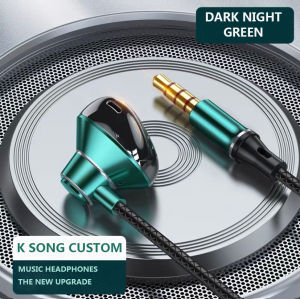 Newmsnr | 9D Bass Stereo Type C&3.5mm Headphones Volume Control Headset With HD Mic Wired Earbuds For IPhone15/16 Samsung Galaxy Earphones