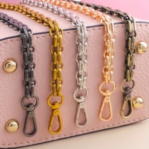 Metal Bag Chain Replacement Parts Accessories for Hand-Woven Shoulder Handbag DIY Handmade Tools Detachable Straps Purse Making