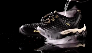 รองเท้าผ้าใบ ผช รองเท้าลุยน้ำระบายอากาศ รองเท้าวิ่งลำลอง แห้งเร็ว สไตล์เกาหลี รองเท้าแตะตาข่ายสำหรับผู้ชาย