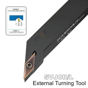 TUOZ SVJCR SVJCL 93 degrees External Turning Tool 1010H11 1212H11 1616H11 2020K11 2020K16 2525M16 Cnc Holder Lathe Cutter Shank