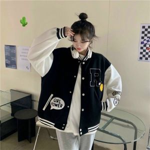 Áo khoác bomber nữ mẫu hot 2022 in chữ R chất nỉ Hàn Quốc dày dặn phù hợp mặc đi chơi đi học có thể mặc làm áo chống nắng chống rét