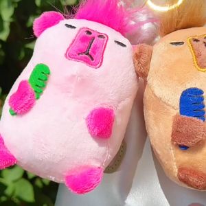 Capybara Doll Influencer Transformation Capybara Cute Plush Toy Birthday Gift Kapibara Doll Keychain Bag Pendant