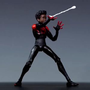 Miles Morales Spiderman Into The Spider Verse Sv Action Spiderverse Movie Figure Kws Marvel Action Figure Spiderman