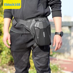 Bike Motorcycle Waterproof Leg Side Bag Luggage Ride Bag EVA Hard Shell Outdoor Casual Waist Bags Motorbike Phone Hip Fanny Pack