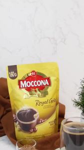 [X3 ถุง] MOCCONA Royal Gold Instant Coffee กาแฟ มอคโคน่า รอยัล โกลด์ ขนาด 160 กรัม ฟรี รอยัล โกลด์ 30 กรัม