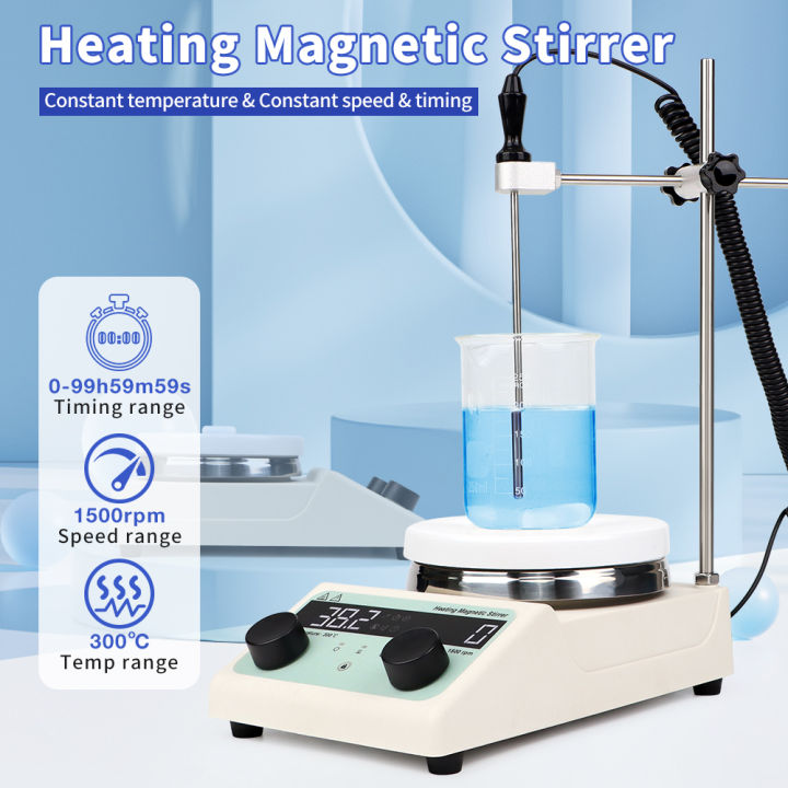 EU plug Heating Magnetic Stirrer With Heating Stirrer Laboratory ...