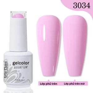 Sơn Móng Tay Gel Arte Clavo 15ml Màu Hồng Nude Tương Thích Với Đèn UV/LED Bán Vĩnh Cửu Dùng Cho Làm Móng Chuyên Nghiệp
