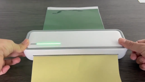 MeeGoo Portable Thermal A4 Printer HD Inkless Printing Wireless Bluetooth Photo Document Printer Compatible Phone/PC for Travel/ Business/School/Home