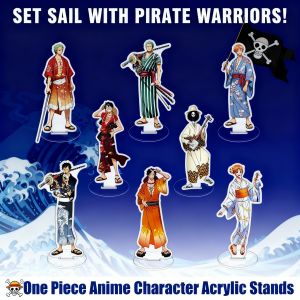 Bandai | One Piece Monkey D Luffy Roronoa Zoro Acrylic Large Stand Figure Anime Ornament Desk Decor