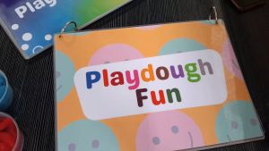 Playdough Mat For Kids A4 Play Dough Busy Book  Activity Play Doh Toys Book Baby Toddler Children