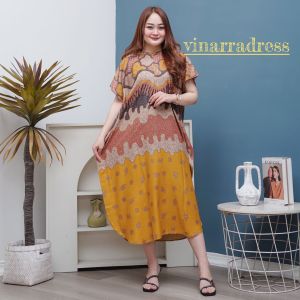 Daster Jumbo Bahan Adem Resleting Depan Lengan Pendek Rayon Premium Viral Kekinian Remaja