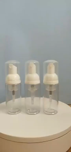 Mousse Foaming Bottle with Pump Portable Travel Small Transparent Sub-bottling Facial Foaming Bottle Multi-purpose Cosmetic Bottle