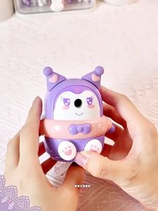 Sanrio Hand Crank Cute Kuromi Mechanical Pencil Sharpener Automatically Enters Lead Creative Cartoon Stationery Cute Pencil Sharpener School Supplies