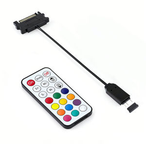 Bộ Điều Khiển ARGB SATA 5V 3Pin Với Bộ Chuyển Đổi Đèn Quạt RGB Từ Xa Cho Vỏ Máy Tính Điều Khiển Đèn LED Có Thể Định Địa Chỉ Coolification CX FUTRUE