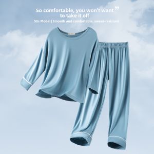 YINGXIAOYA | Thin Long Sleeve Cold Prevention Children Pajama Set