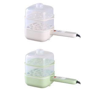 [CHAMAIR STORE]Egg Cooker Holds Up To 12 Eggs Electric Egg Cooker Double Layer Multifunctional Egg Poacher Auto Shutoff for Dumplings
