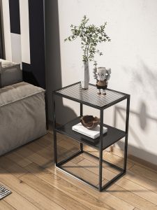 Sofa Small Table Side Cabinet Normcore Modern Iron Bedside Table Living Room Small Table Balcony Coffee Table Corner Table Movable