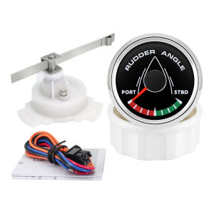 RYSJM | Đồng Hồ Đo Góc Lái 52MM 8 Màu Đèn Nền Chống Nước 0-190ohm Dùng Cho Thuyền Du Thuyền Tàu Biển Có Cảm Biến 12V/24V