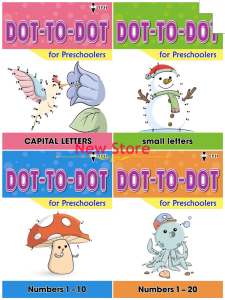 [NEWSTORE]EPH🌺DOT-to-DOT for Preschoolers ~ CAPITAL LETTERS/small letters/Numbers 1-10/Numbers 1-20