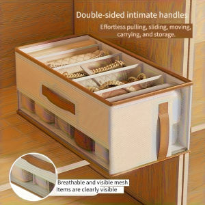 Handbag Storage Basket Wardrobe Organizer Separated Large Capacity Clothing Storage Box Wardrobe Handbag Dust-proof Basket