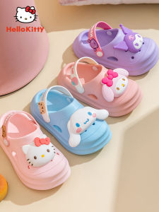 Childrens Anti-Slip Sandals Cute Kitty Cat Design Summer New Style Garden Beach Slippers Soft EVA Material Comfortable Cotton
