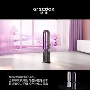 GRECOOK | Air Purifying Silent Leafless Fan