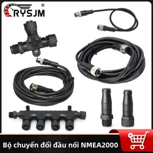 Bộ Chuyển Đổi Đầu Nối NMEA2000 Phụ Kiện Ô Tô Bộ Chuyển Đổi Kép Đường Dây Điện Trở Đầu Cuối Cho Phụ Tùng Ô Tô Kim Loại Và Cao Su