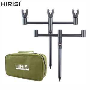 Carp Fishing Rod Pod Set with 3 Rod Rest Head Buzz Bar and Bank Sticks in Portable Tackle Bag